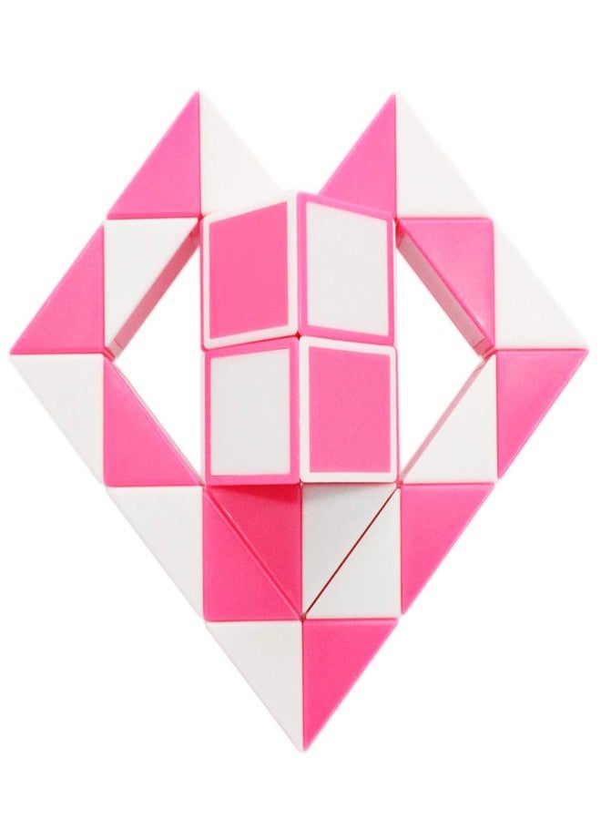 Mipartebo Magic Snake Cube Twist Puzzle 36 Wedges Large Size Twist Fidget Snake Toys Gift Party Favors Game Goodie Bag Fillers Christmas Stocking Stuffers for Kids Adults Teens Pink - Image 3
